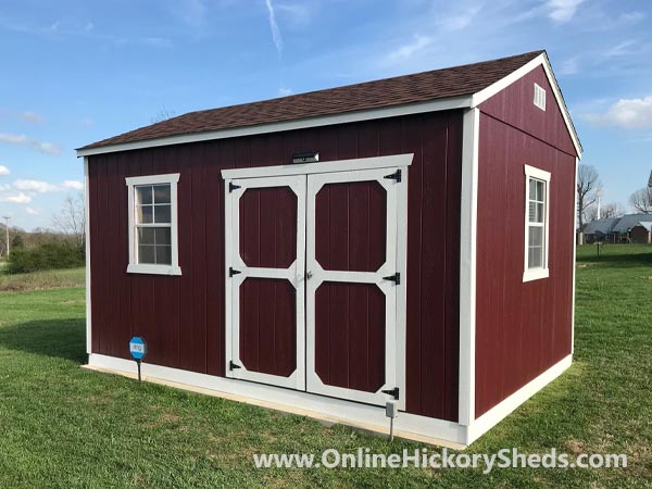 Hickory Sheds Side Utility Painted Pinnacle Red