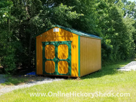 Hickory Sheds Utility Shed with 5 Lite Barn Door