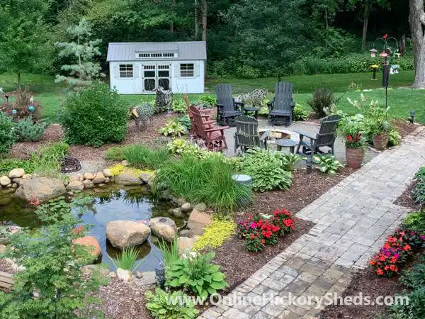 Utility Shed with a Dormer in a lovely garden