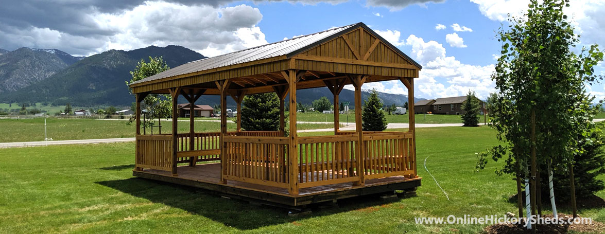 Hickory Sheds Cabana in a Mountain Pasture