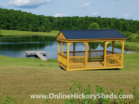 Hickory Sheds Cabana at your favorite fishing spot