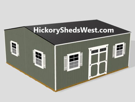 hickory-sheds-DW-utility-shed-small-10 Double Wide Utility 10