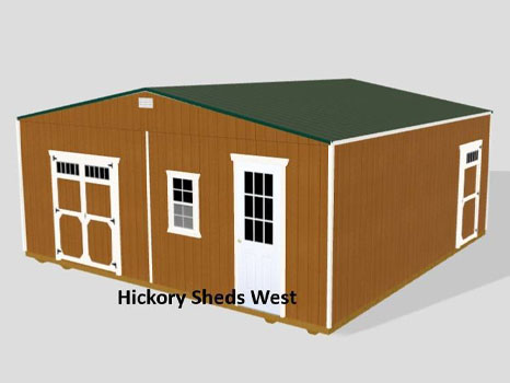 hickory-sheds-DW-utility-shed-small-15 Double Wide Utility 6