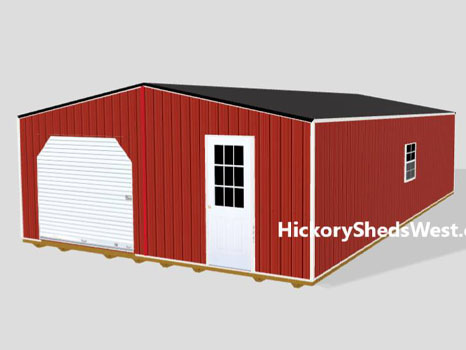 hickory-sheds-DW-utility-shed-small-8 Double Wide Utility 11